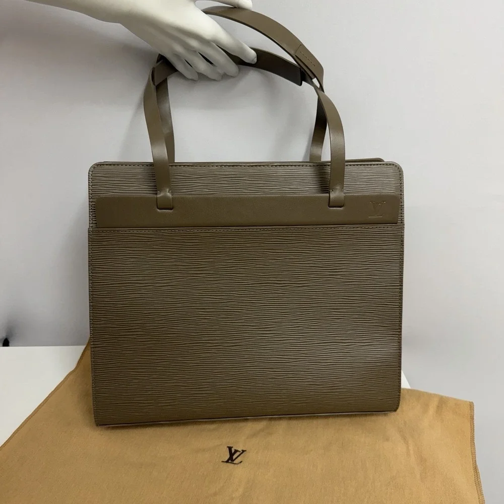 Louis Vuitton Epi Croisette PM Bag Purse Taupe Tone Sleeper Bag MINT CONDITION